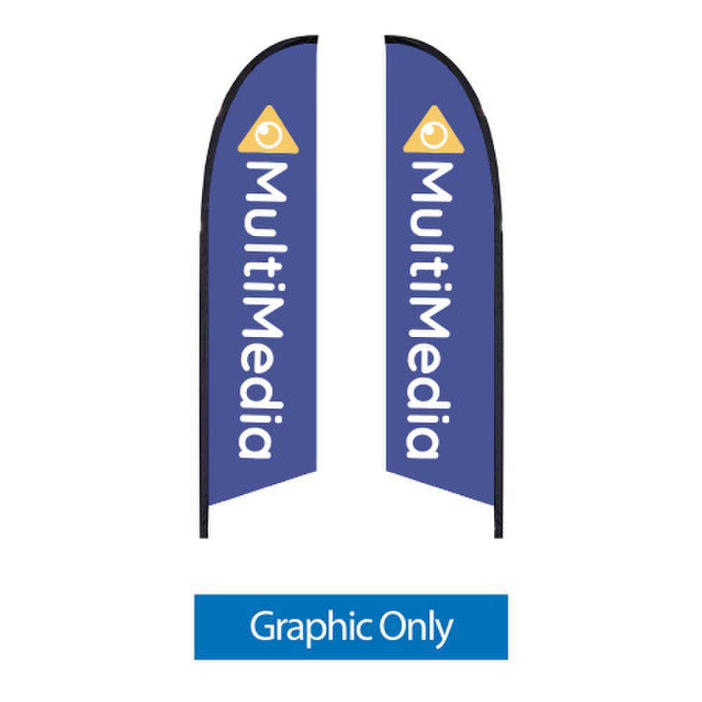 10.5ft Feather Flag Double-Sided Graphic Only