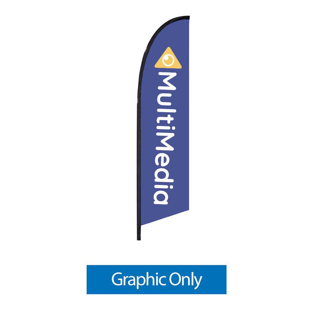 10.5ft Feather Flag Single-Sided Graphic Only