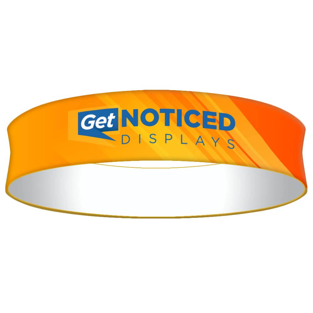15ft x 42 in Round Hanging Banner Single-Sided – Get Noticed Displays