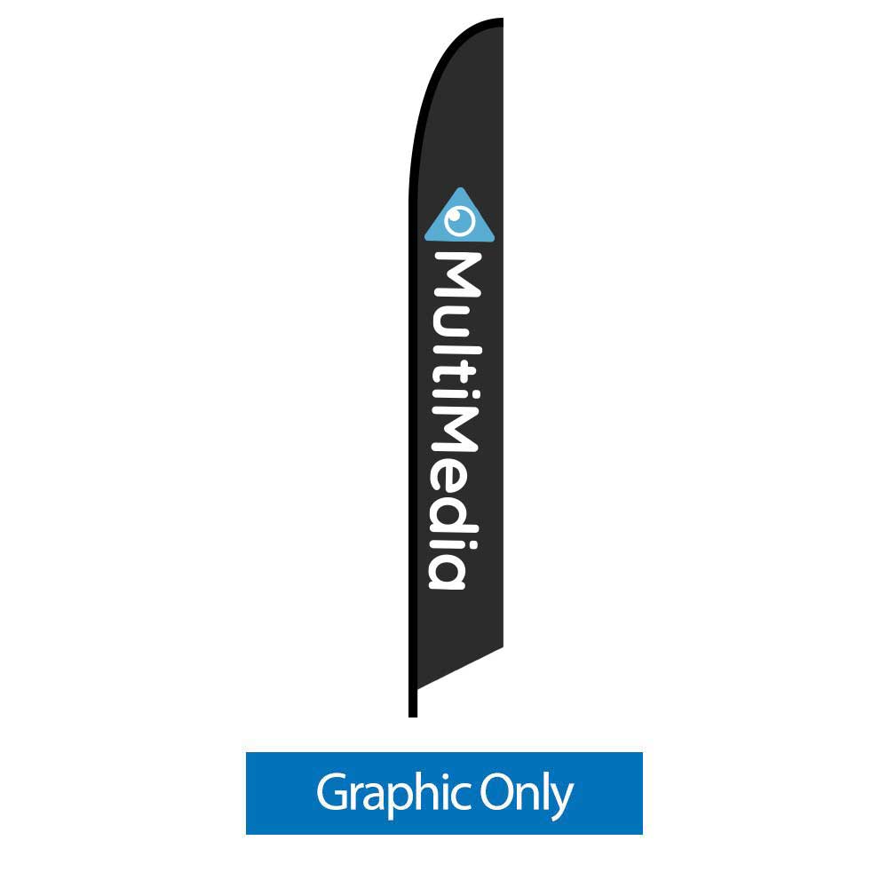 17ft Feather Flag Single-Sided Graphic Only