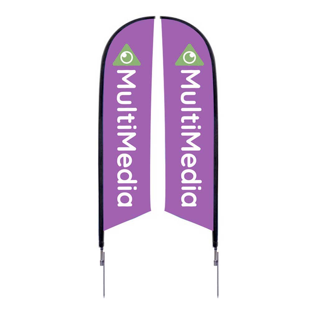 7 ft. Feather Flag Spike Based Double-Sided