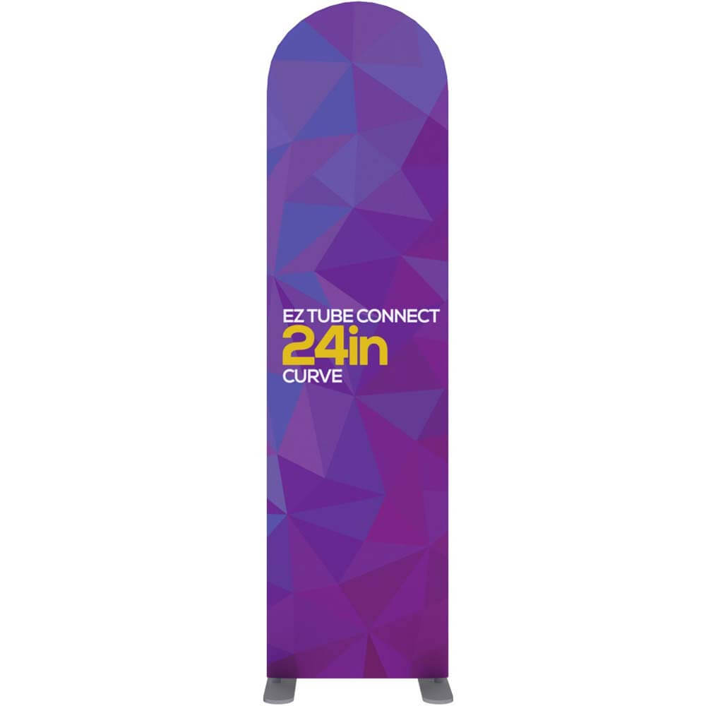 2 ft EZ Connect Curved Top Double -Sided Tubular Display