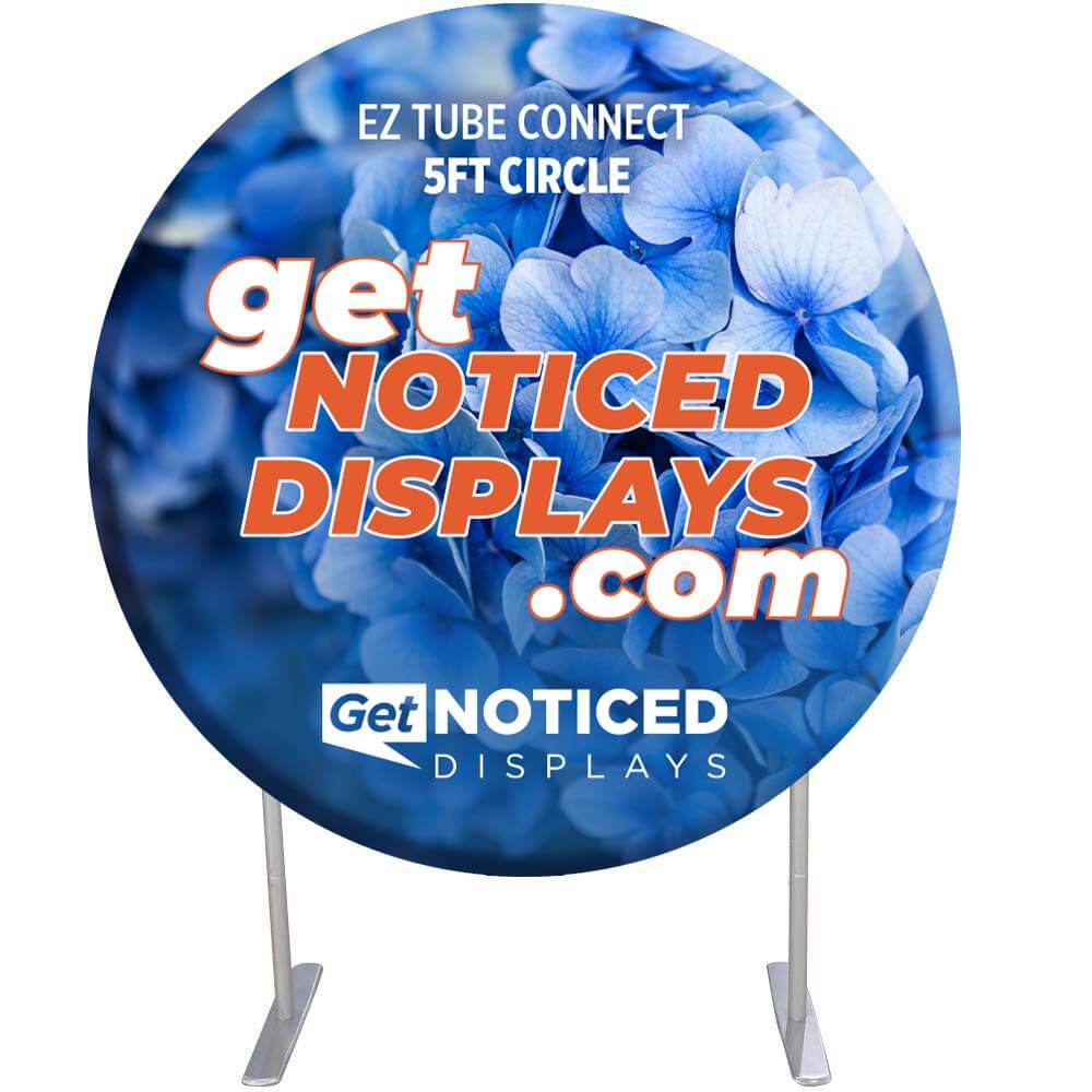 5 ft. EZ Tube Connect Circle Single-Sided Graphic Only