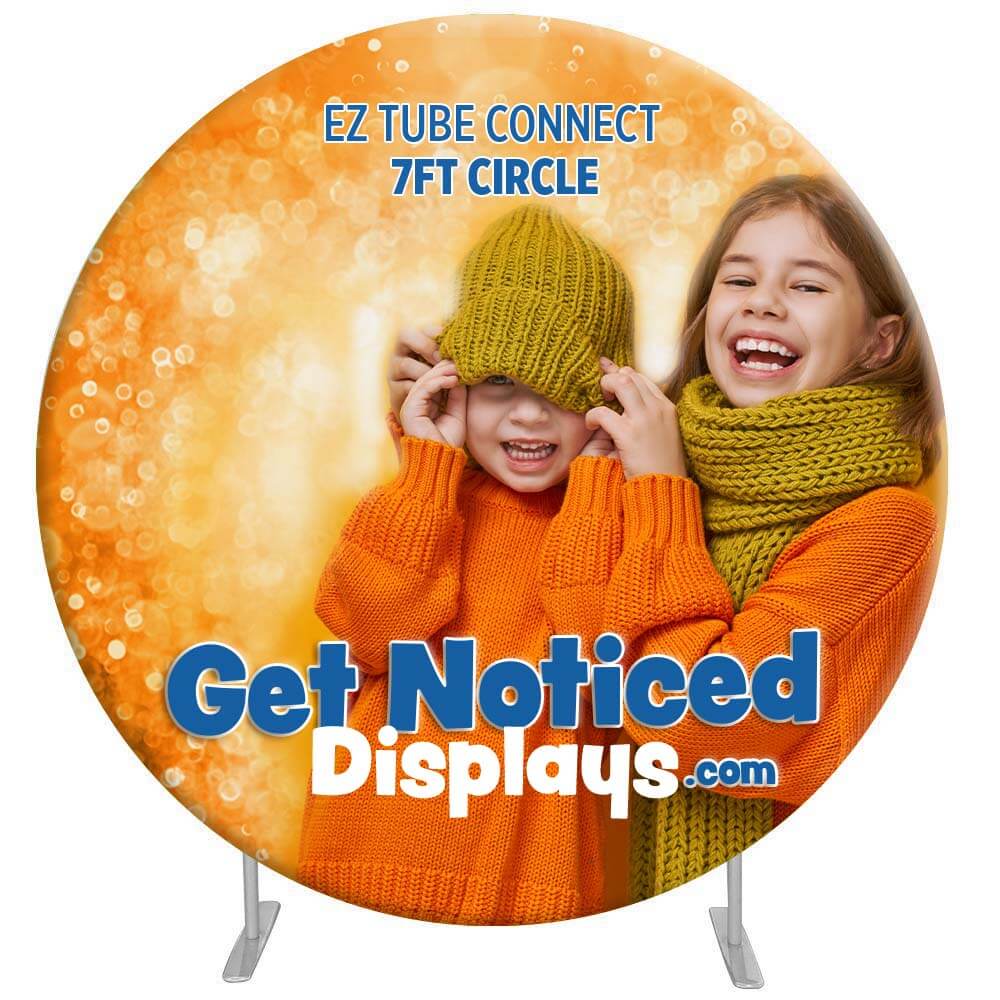 7 ft. EZ Tube Connect Circle Single-Sided Graphic Only