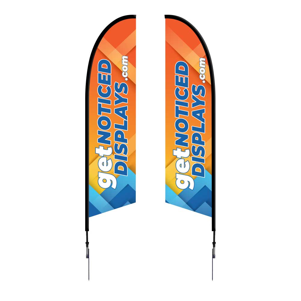 10.5ft Feather Flag Spike Base Double-Sided