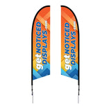 10.5ft Feather Flag Spike Base Double-Sided