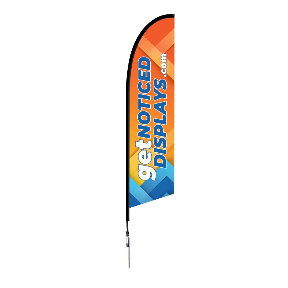 10.5ft Feather Flag Spike Base Single-Sided