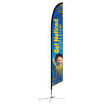 17ft Feather Flag X-Base Single-Sided