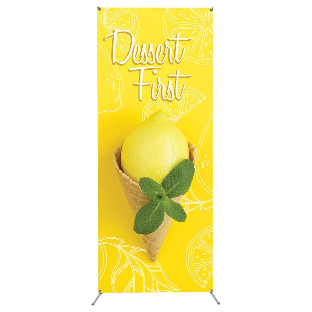 24x63 Grasshopper Adjustable X Banner Stand