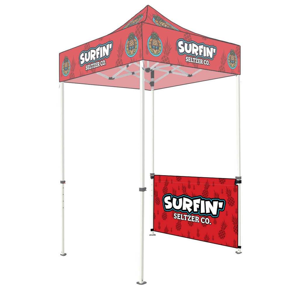 5 FT Custom Canopy Tent Halfwall Graphic Only