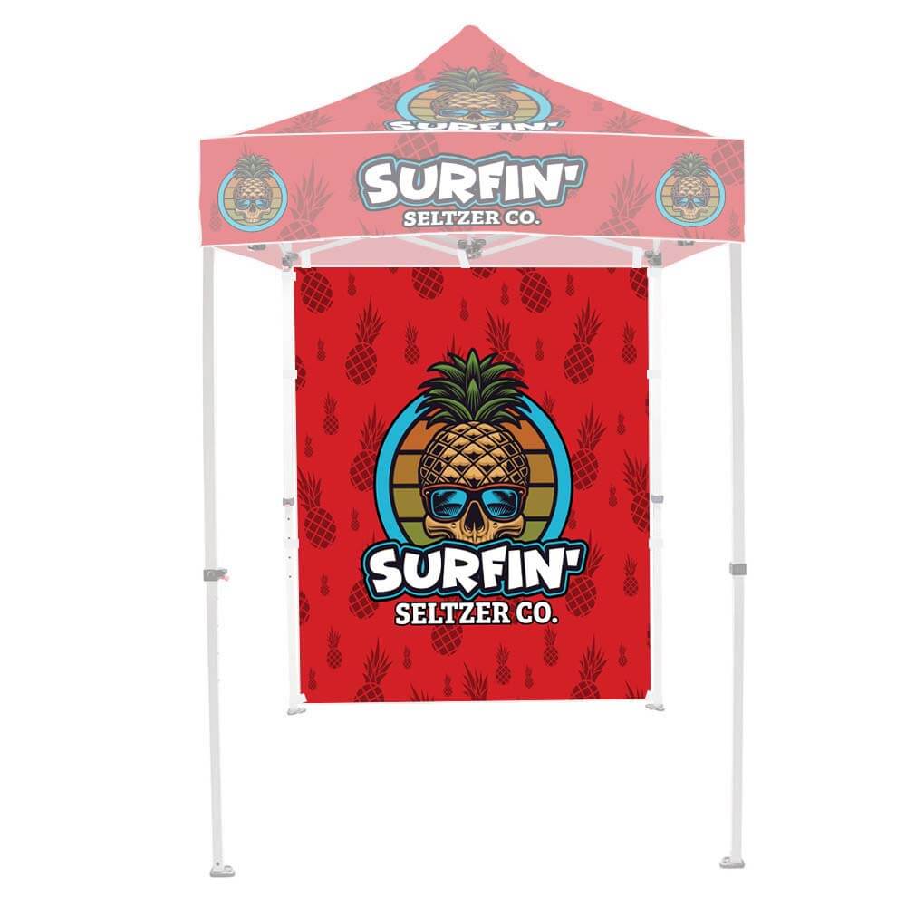 5 FT Custom Canopy Tent Backwall Graphic Only