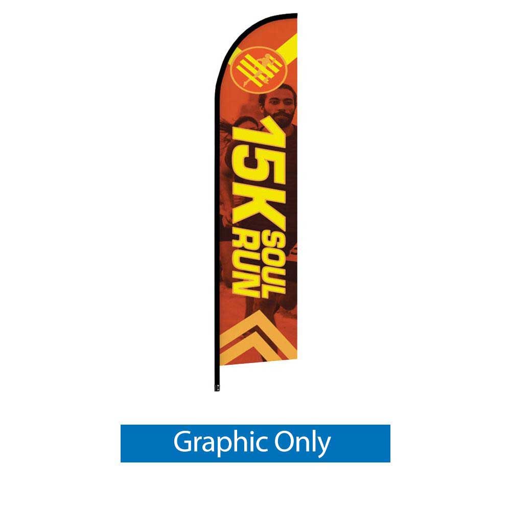 14 ft. Feather Flag Spike Based Single-Sided Graphic Only