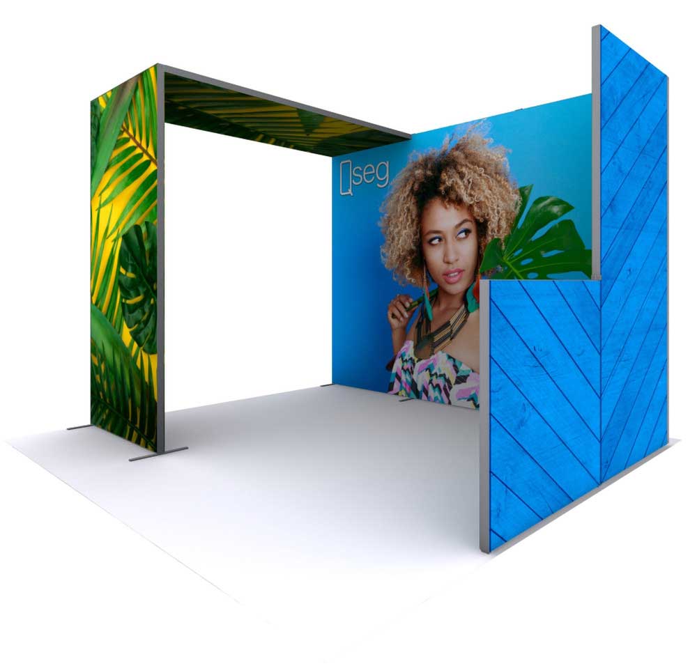 10 x 8 ft QSEG Tool Free Modular Display Config A