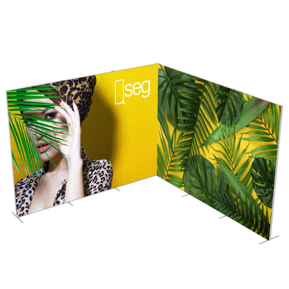 10 x 8 ft QSEG Tool Free Modular Display Config C – Get Noticed Displays