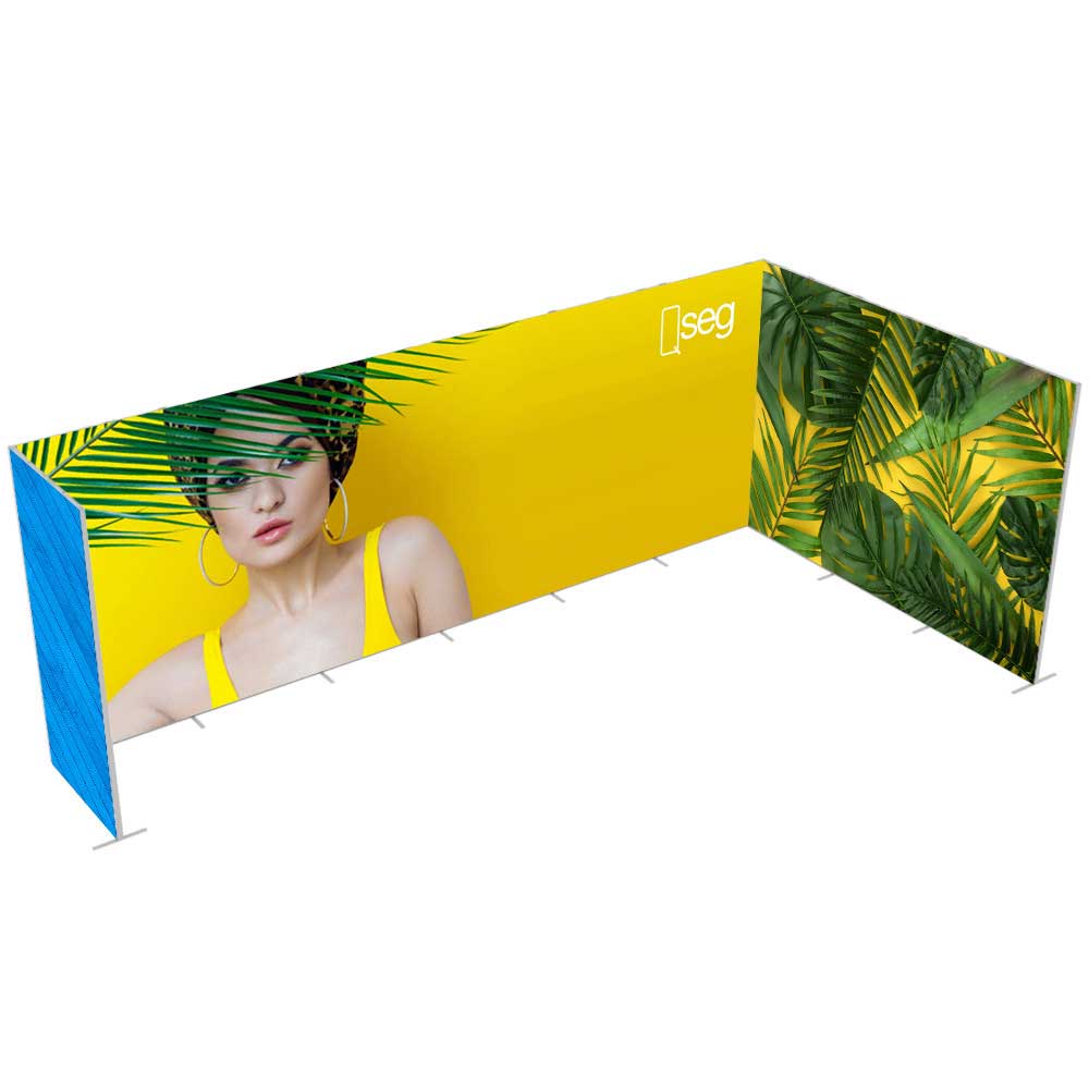 20 x 8 ft QSEG Tool Free Modular Display Config E – Get Noticed Displays