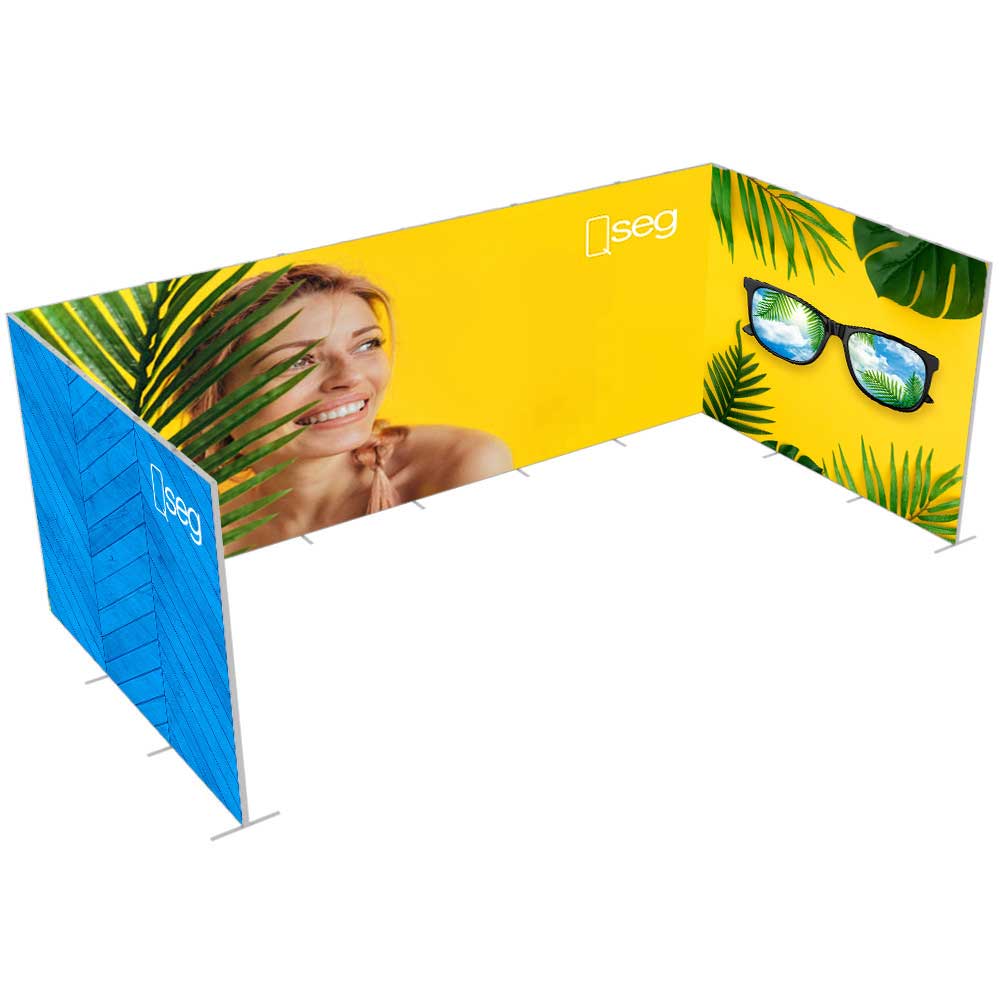 20 x 8 ft QSEG Tool Free Modular Display Config F – Get Noticed Displays