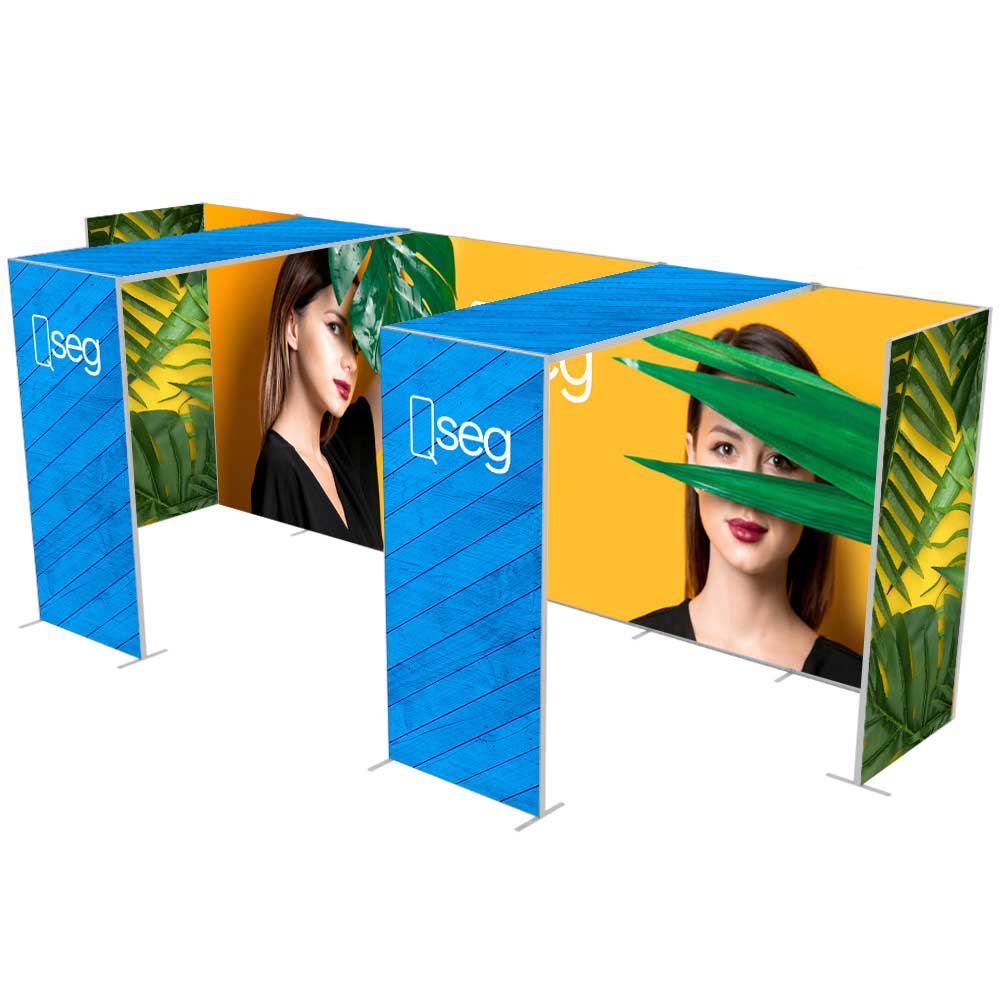 20 x 8 ft QSEG Tool Free Modular Display Config H