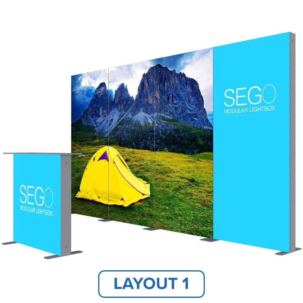 10 x 10ft SEGO Lightbox 3 Modular Layouts