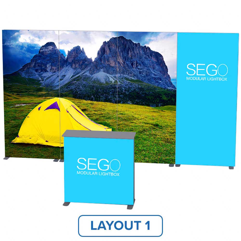 10 x 10ft SEGO Lightbox 3 Modular Layouts