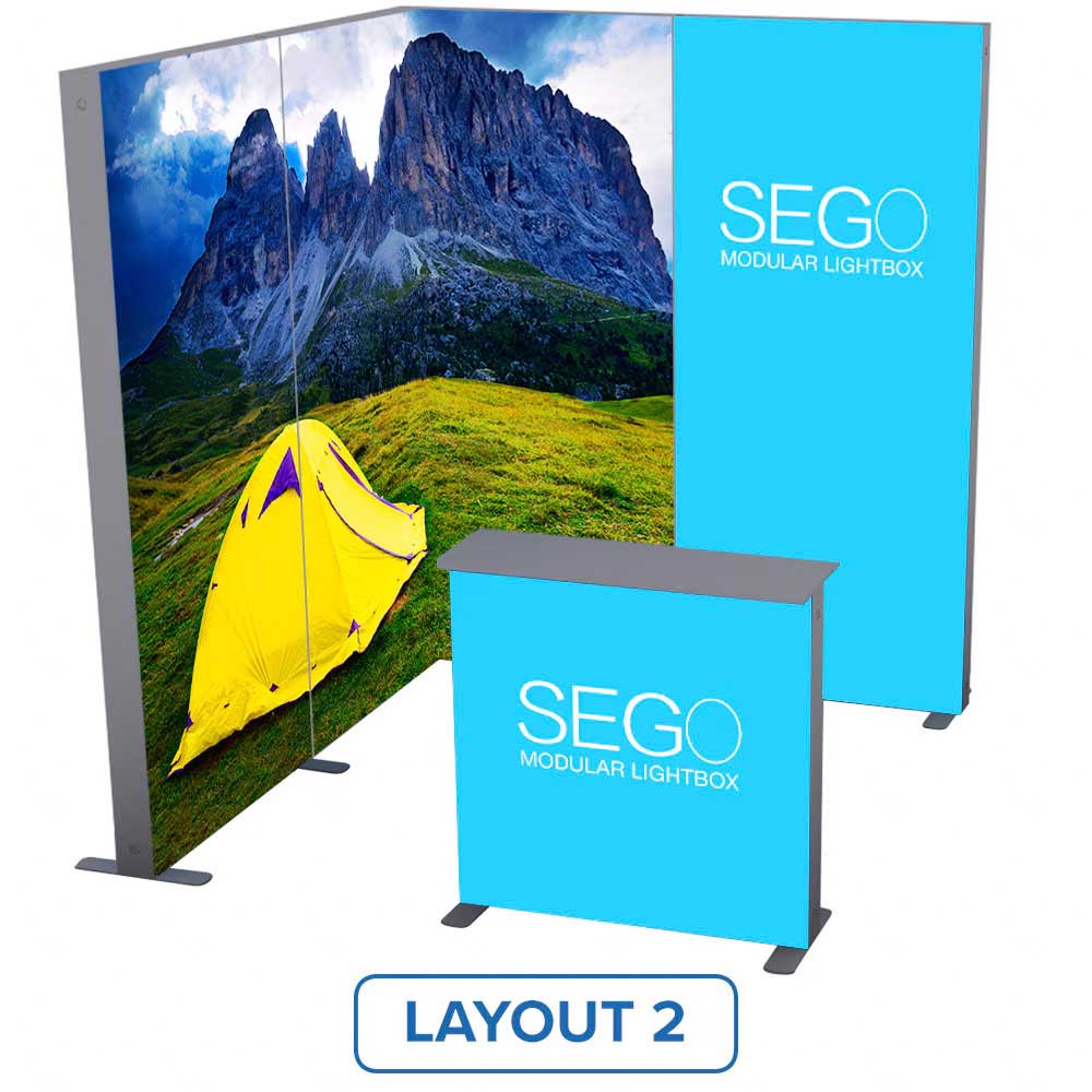 10 x 10ft SEGO Lightbox 3 Modular Layouts