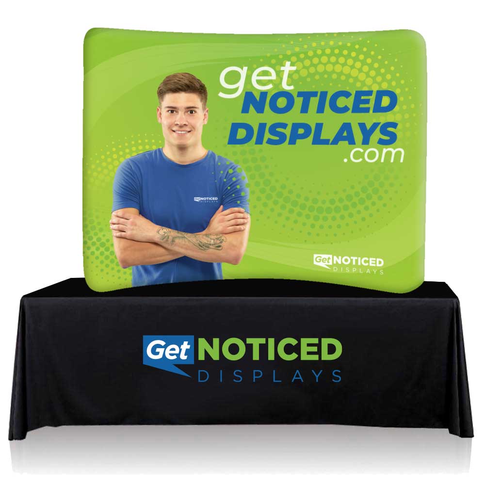 8ft Tabletop Fabric Tube Display Single-Sided Graphic Only – Get ...