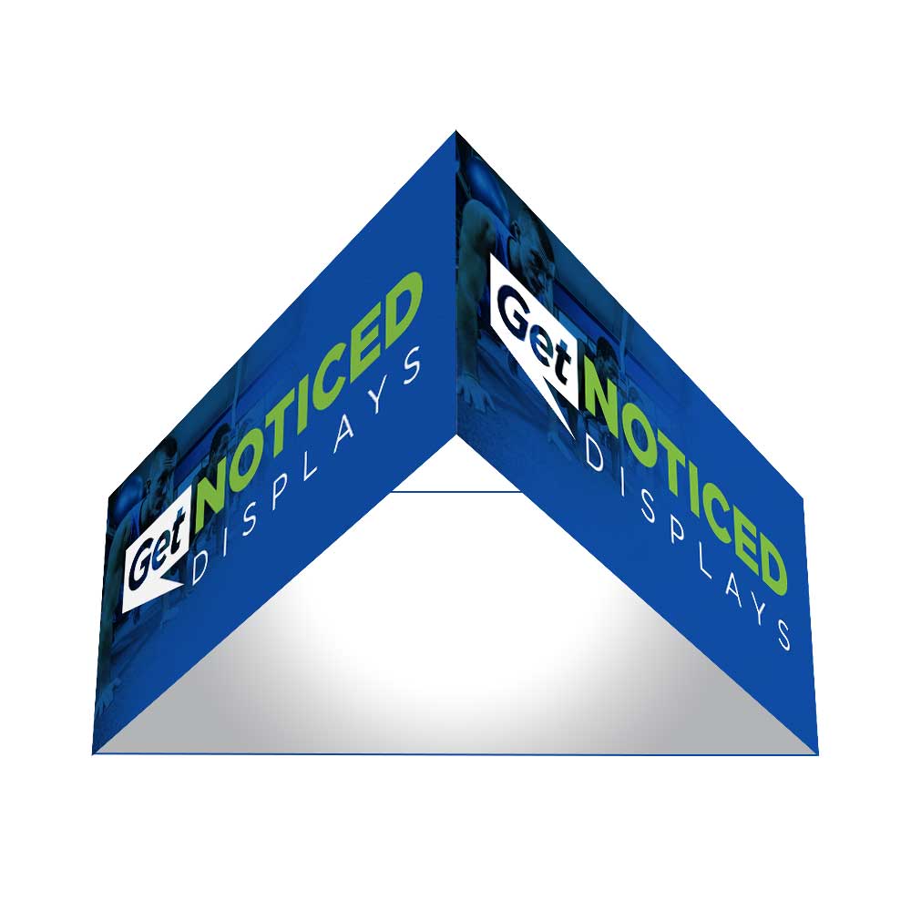 10ft x 36in Triangle Hanging Banner Single-Sided