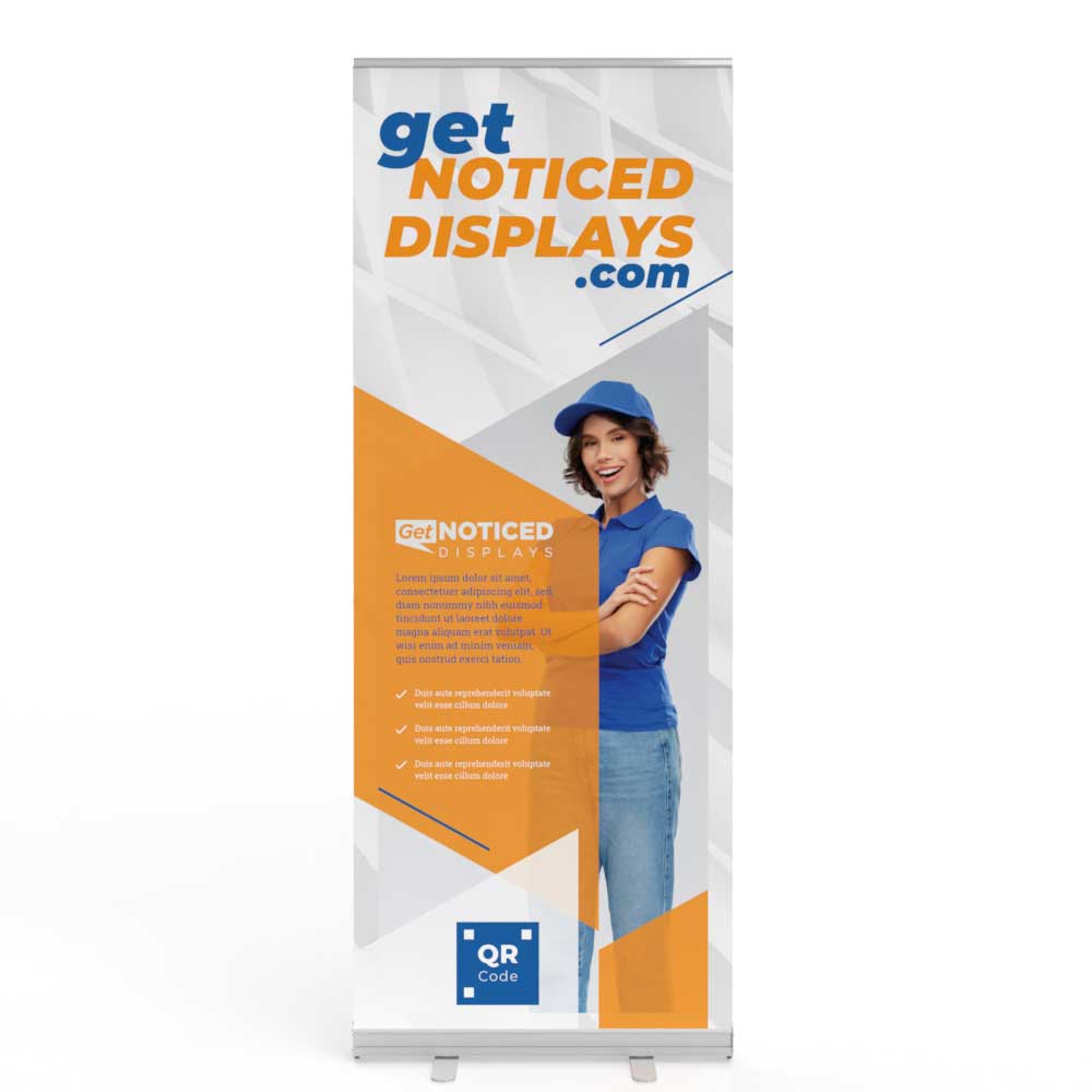 31.5 in. Econoroll Retractable Banner  80″