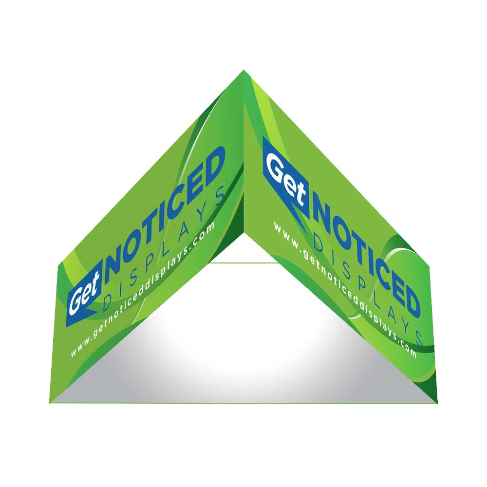 5ft x 48 in Triangle Hanging Banner Single-Sided