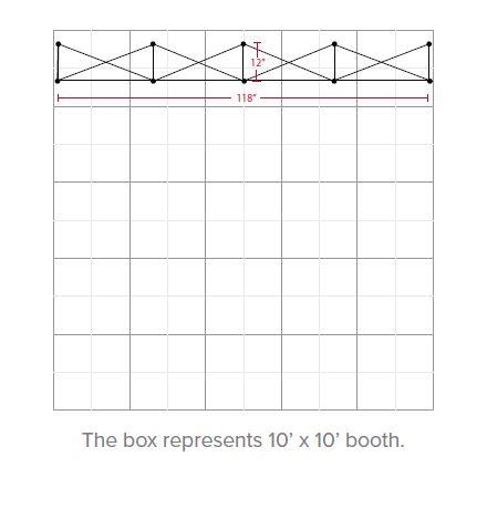 10 FT Custom Fabric Pop Up Backdrop Display No Endcaps