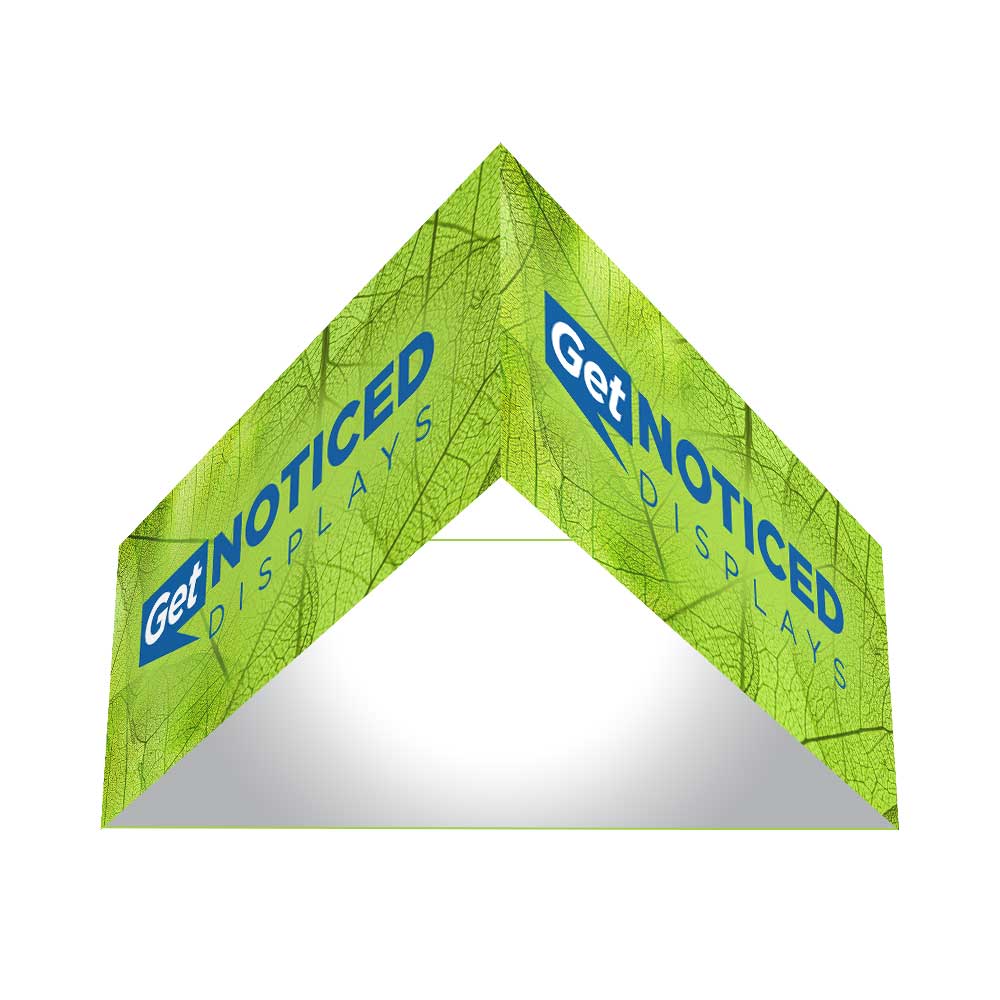 8ft x 60 in Triangle Hanging Banner Single-Sided