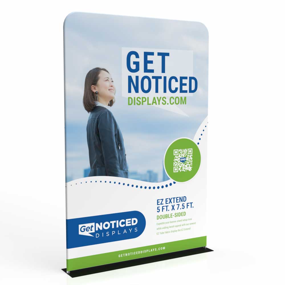 5 x 7.5 FT Tension Fabric Tube Display Double-Sided – Get Noticed Displays